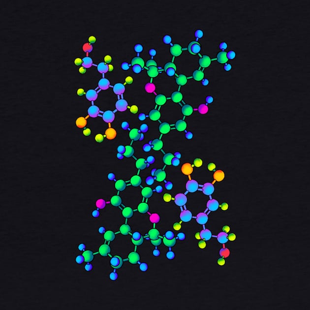 Dopamine & THC Molecules: Ease & Forgetting by FreyStrandDraws